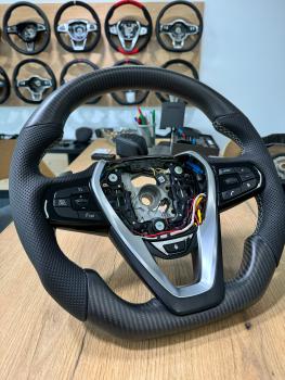 Preview: Carbon Lenkrad für BMW G30 Sport Lenkrad neu Beziehen Preview: BMW G30 Sport Carbon Lenkrad